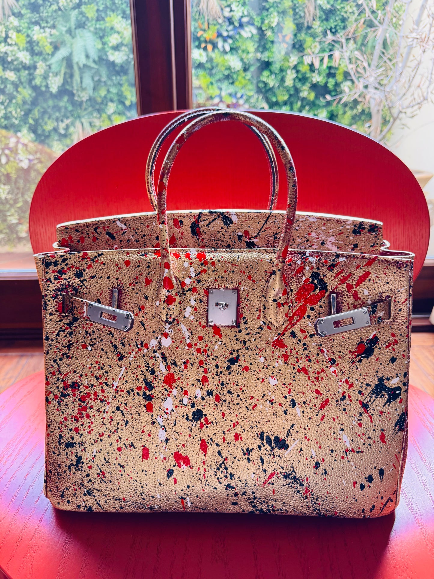 Gold/Silver Designer inspired hand painted Bags