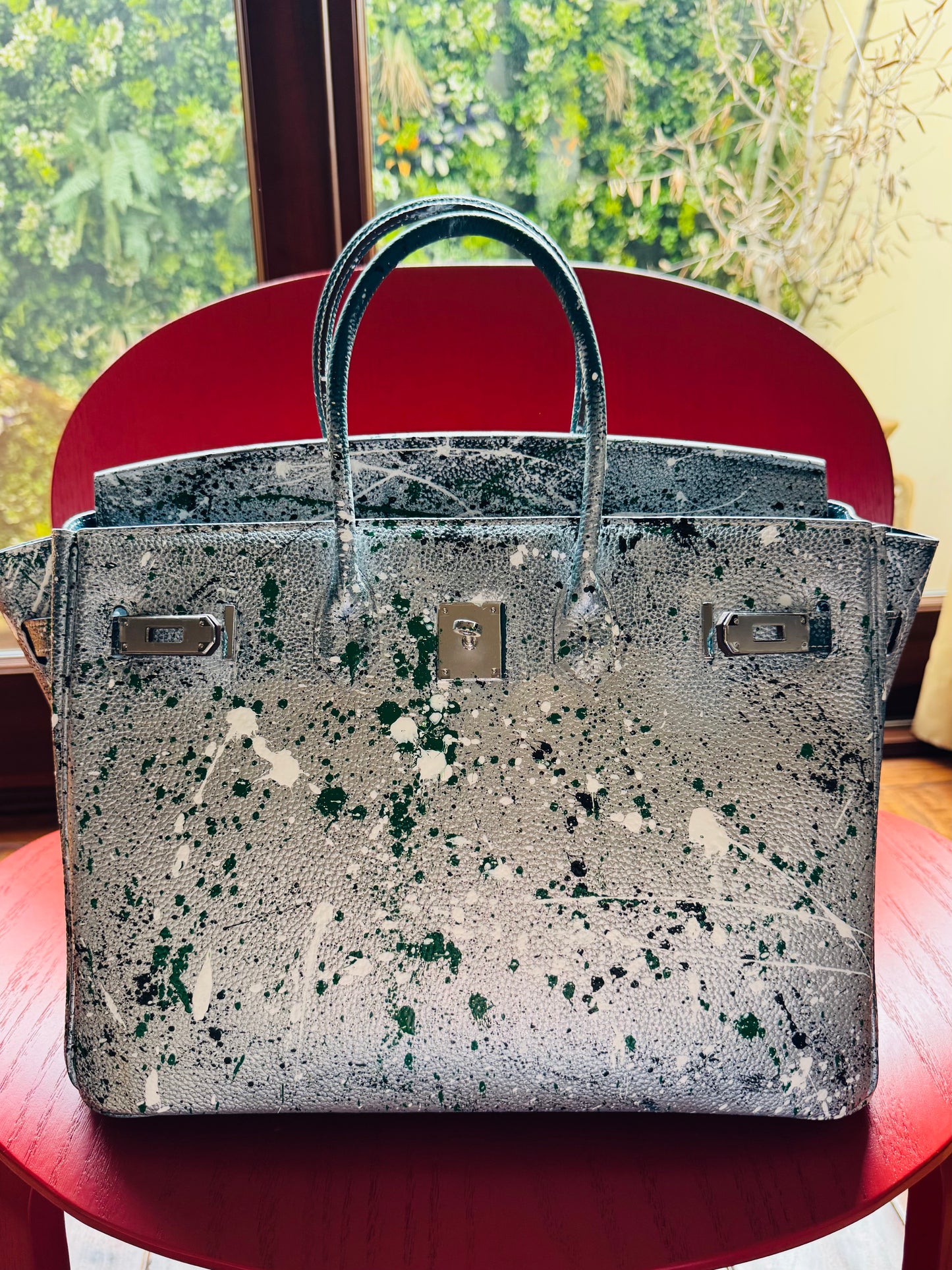 Gold/Silver Designer inspired hand painted Bags