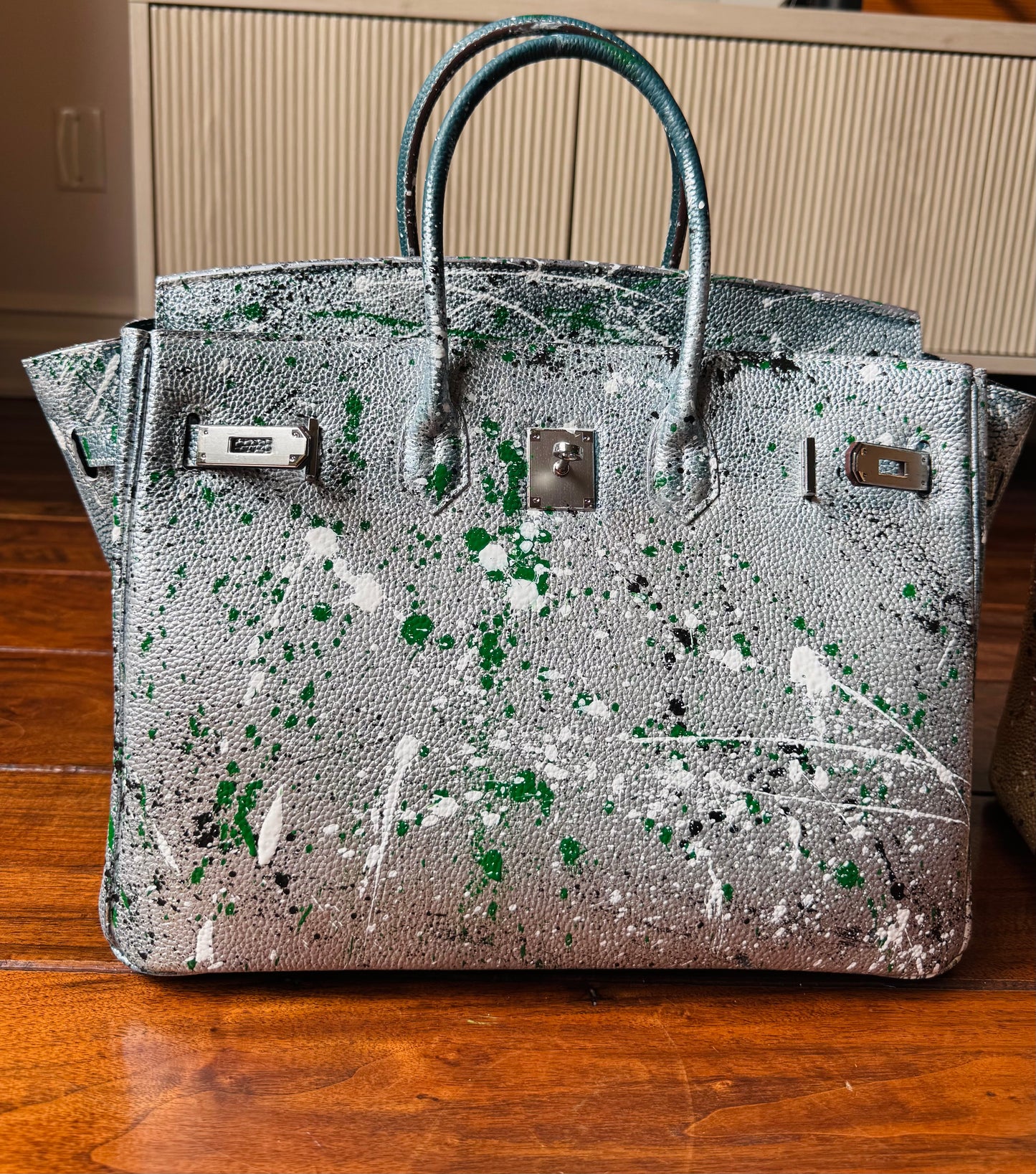 Gold/Silver Designer inspired hand painted Bags