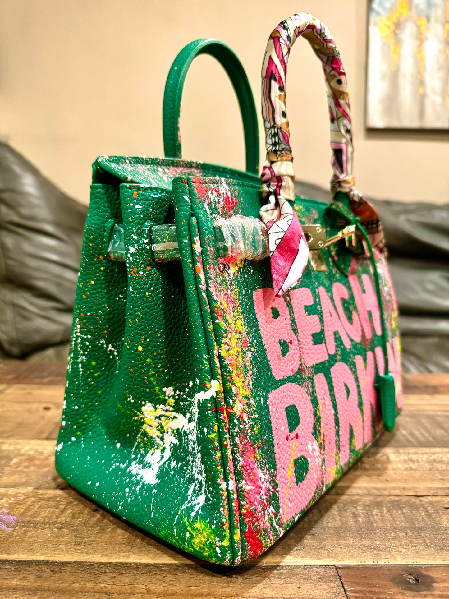 Designer inspired hand painted Bags