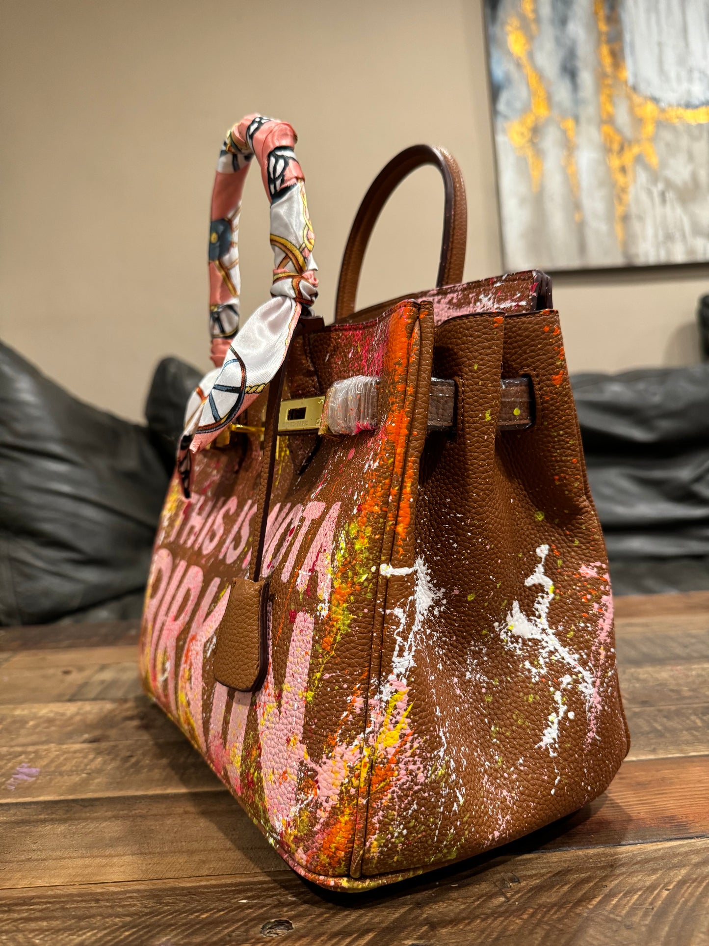Designer inspired hand painted Bags