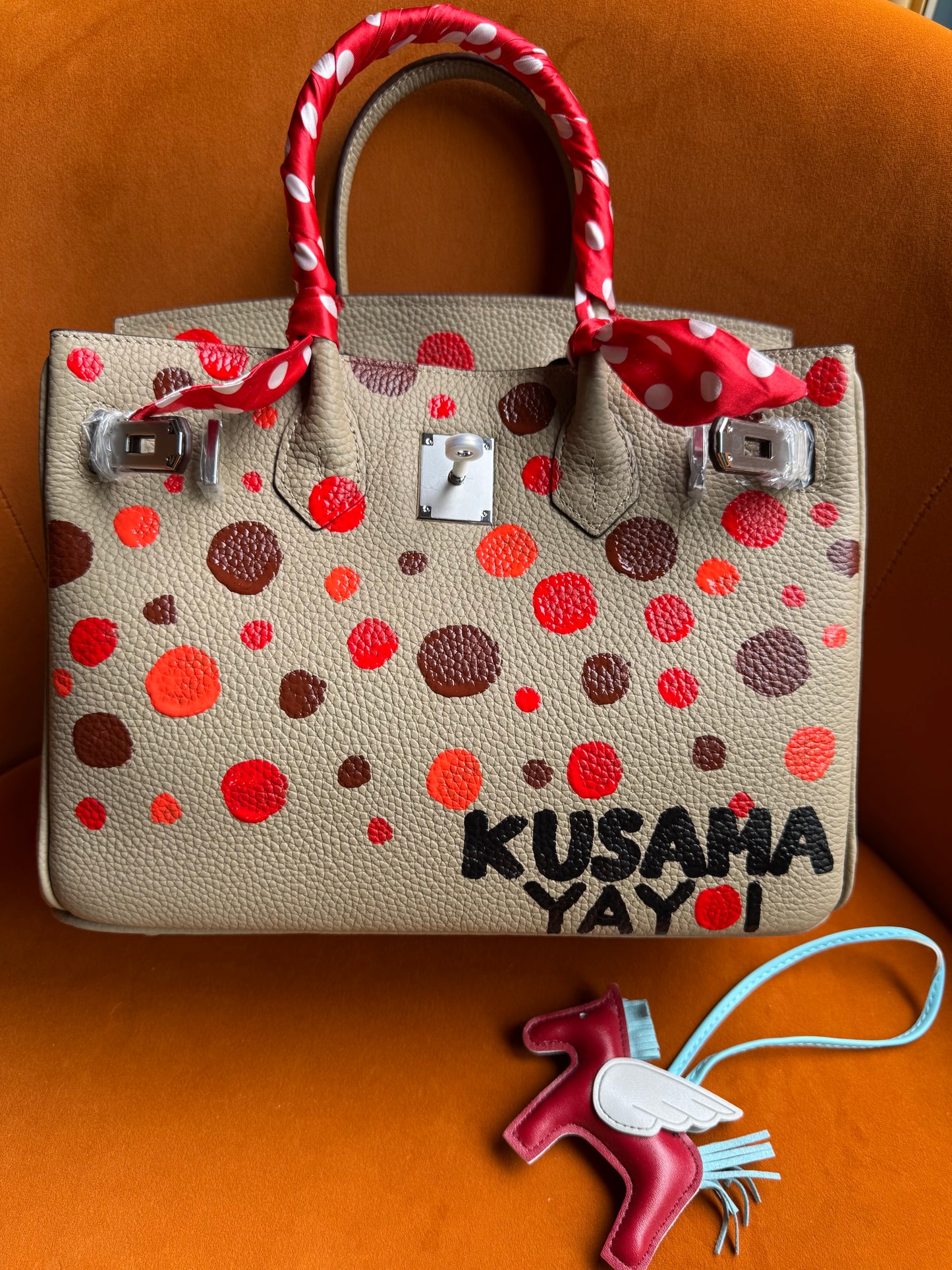 Dotted Hand Painted Bag