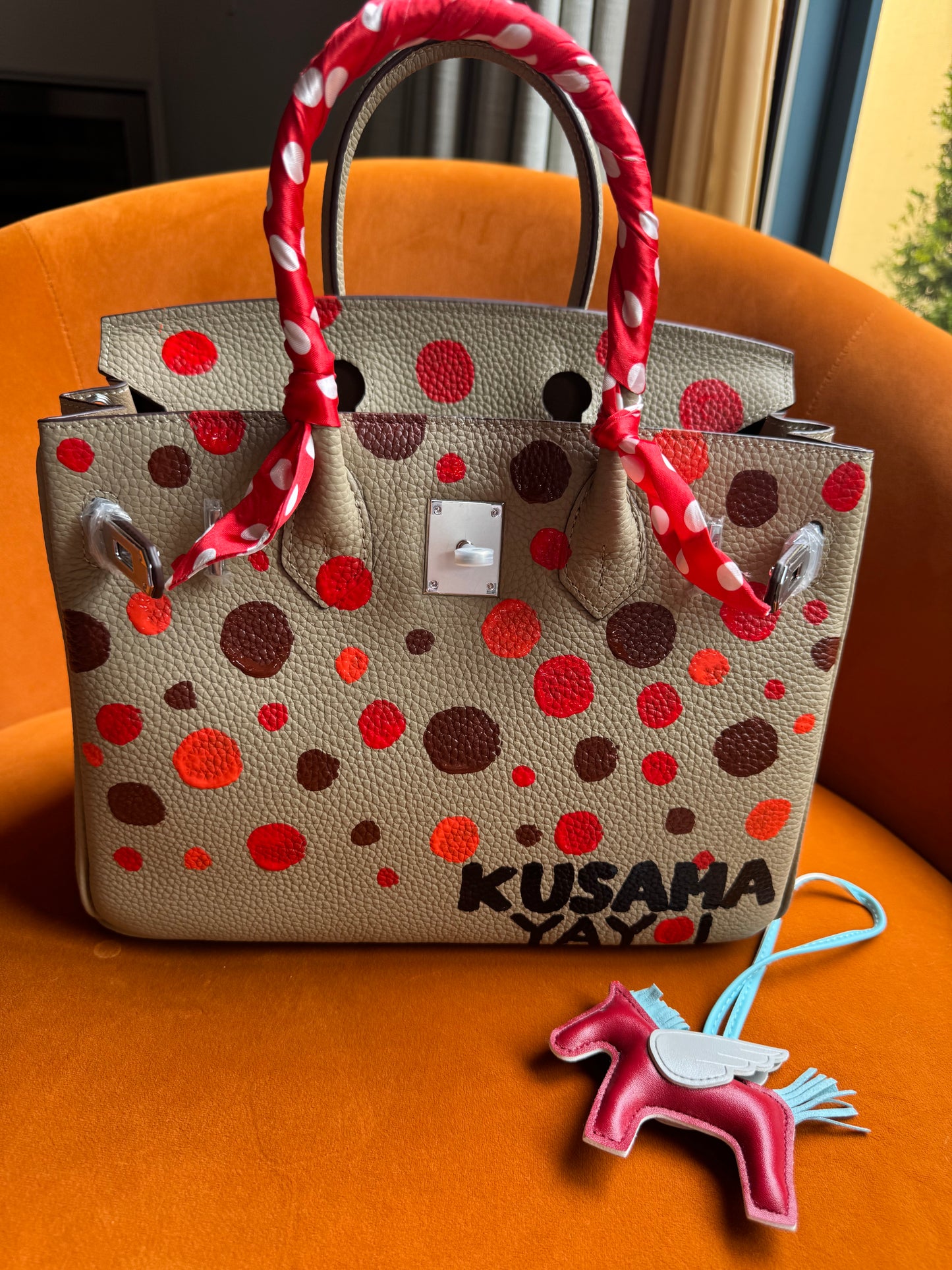 Dotted Hand Painted Bag