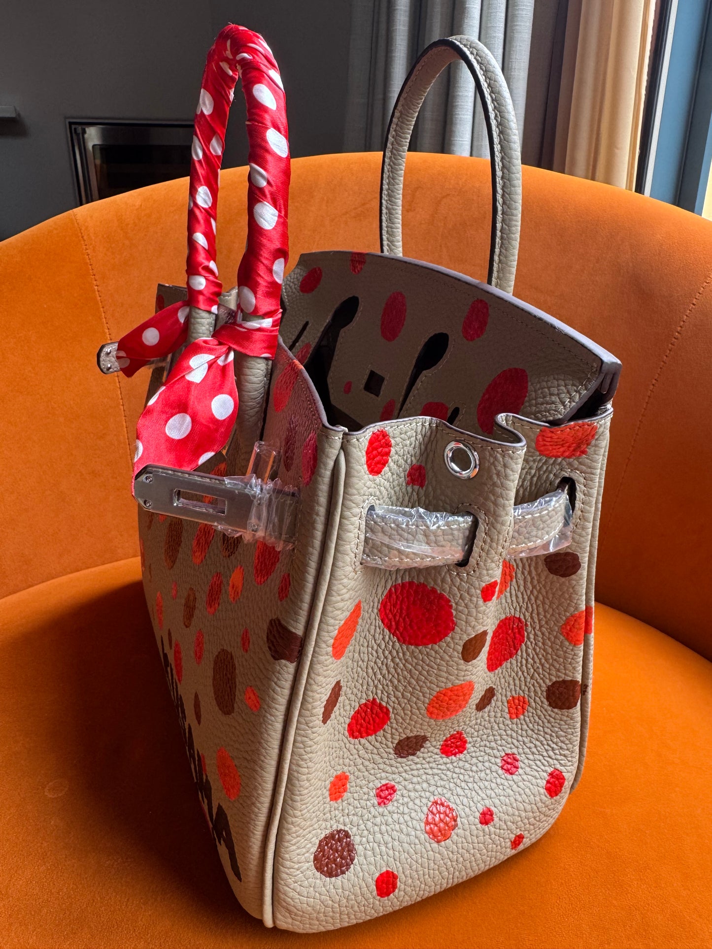 Dotted Hand Painted Bag