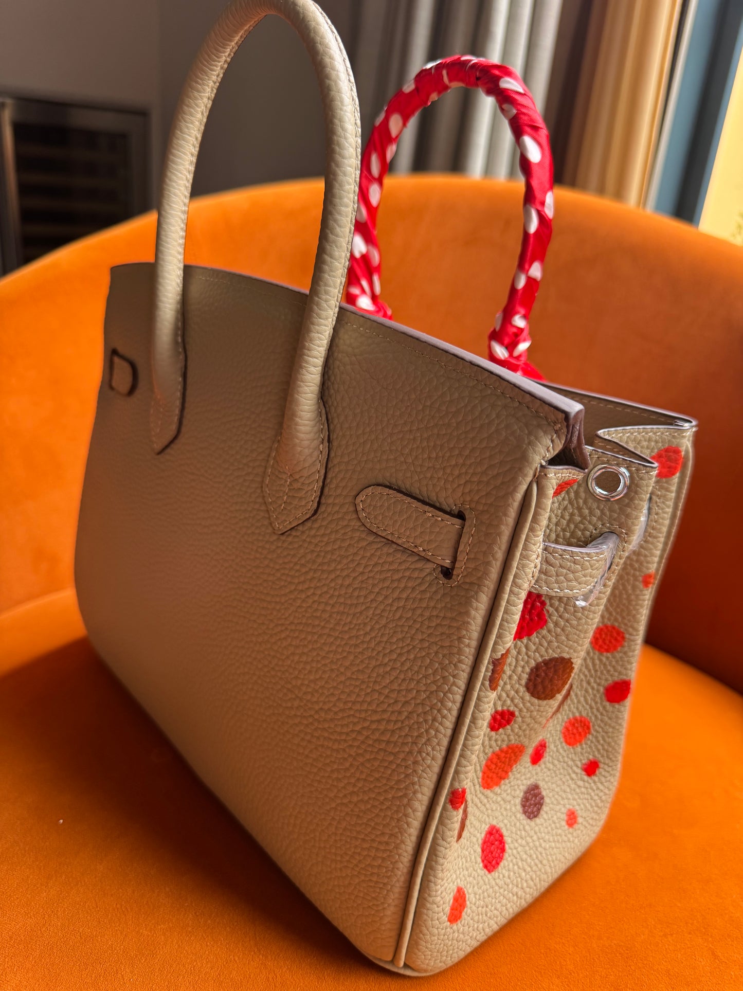 Dotted Hand Painted Bag