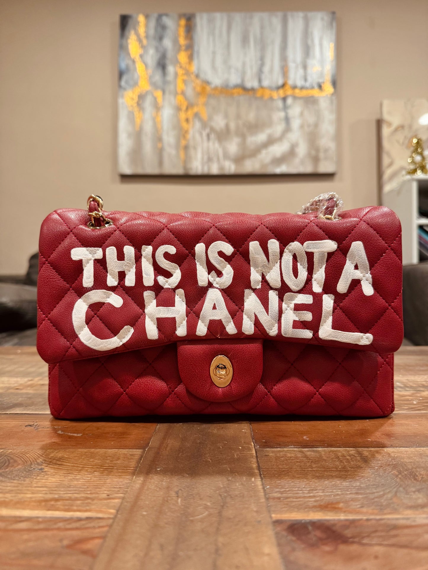 Hand painted designer inspired Bag