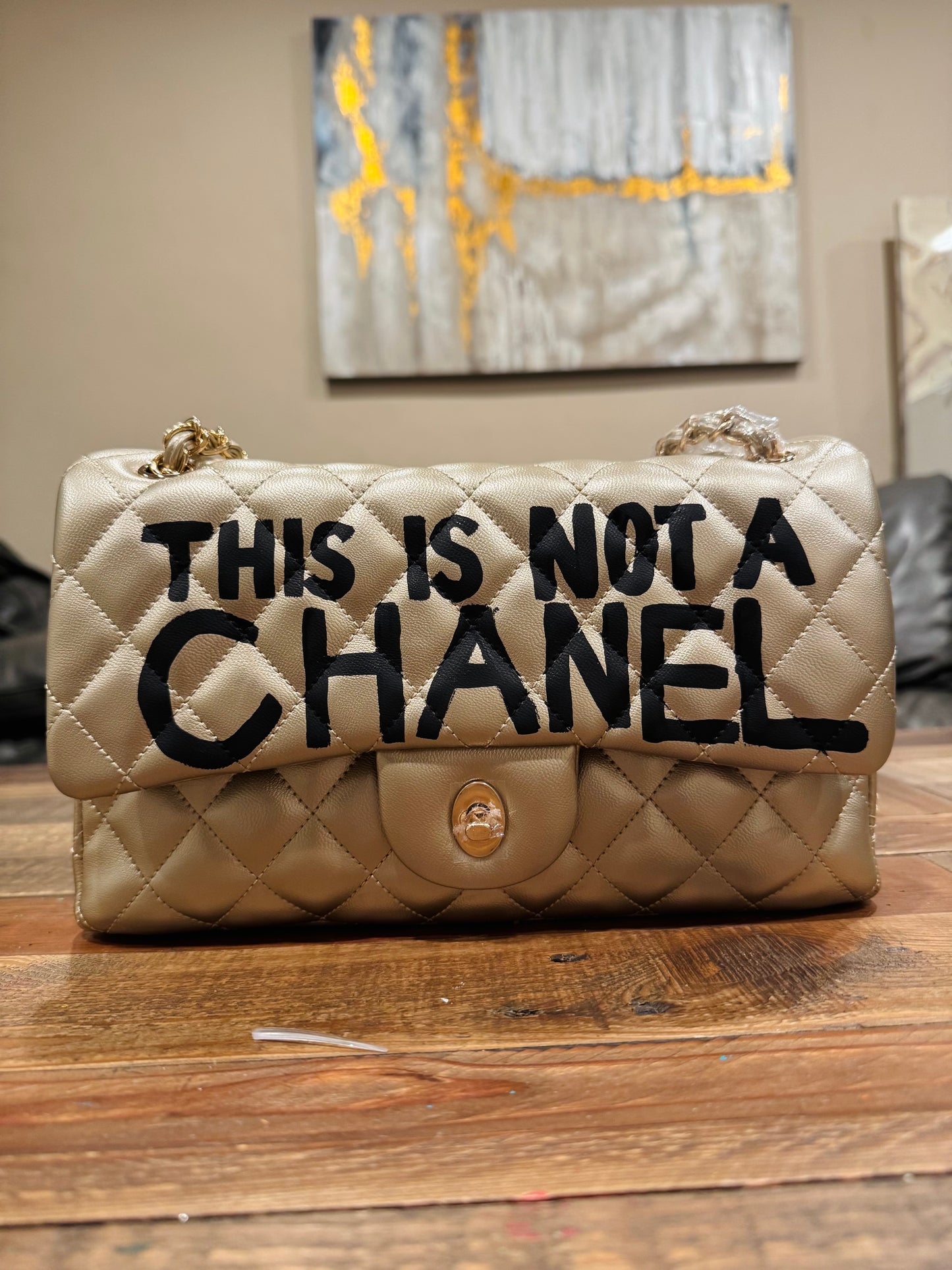 Hand painted designer inspired Bag