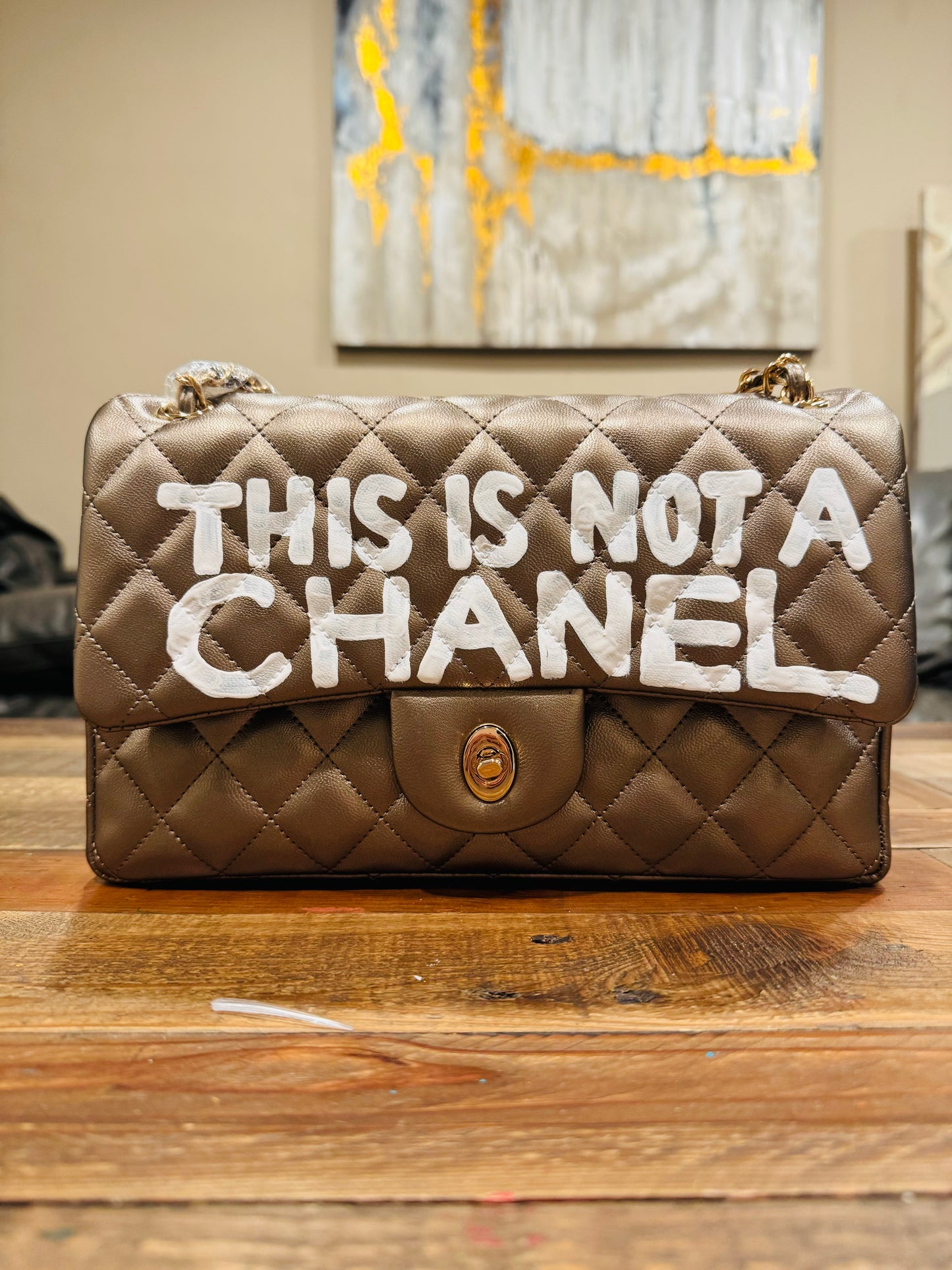 Hand painted designer inspired Bag