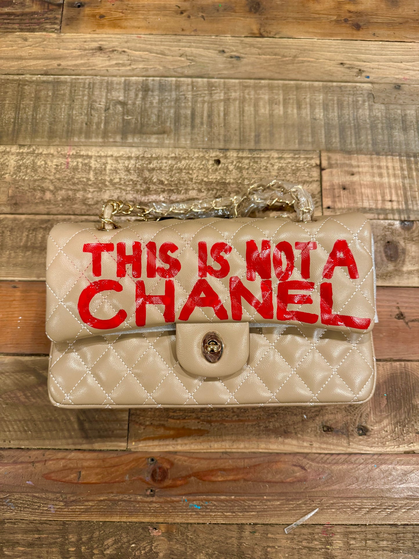 Hand painted designer inspired Bag