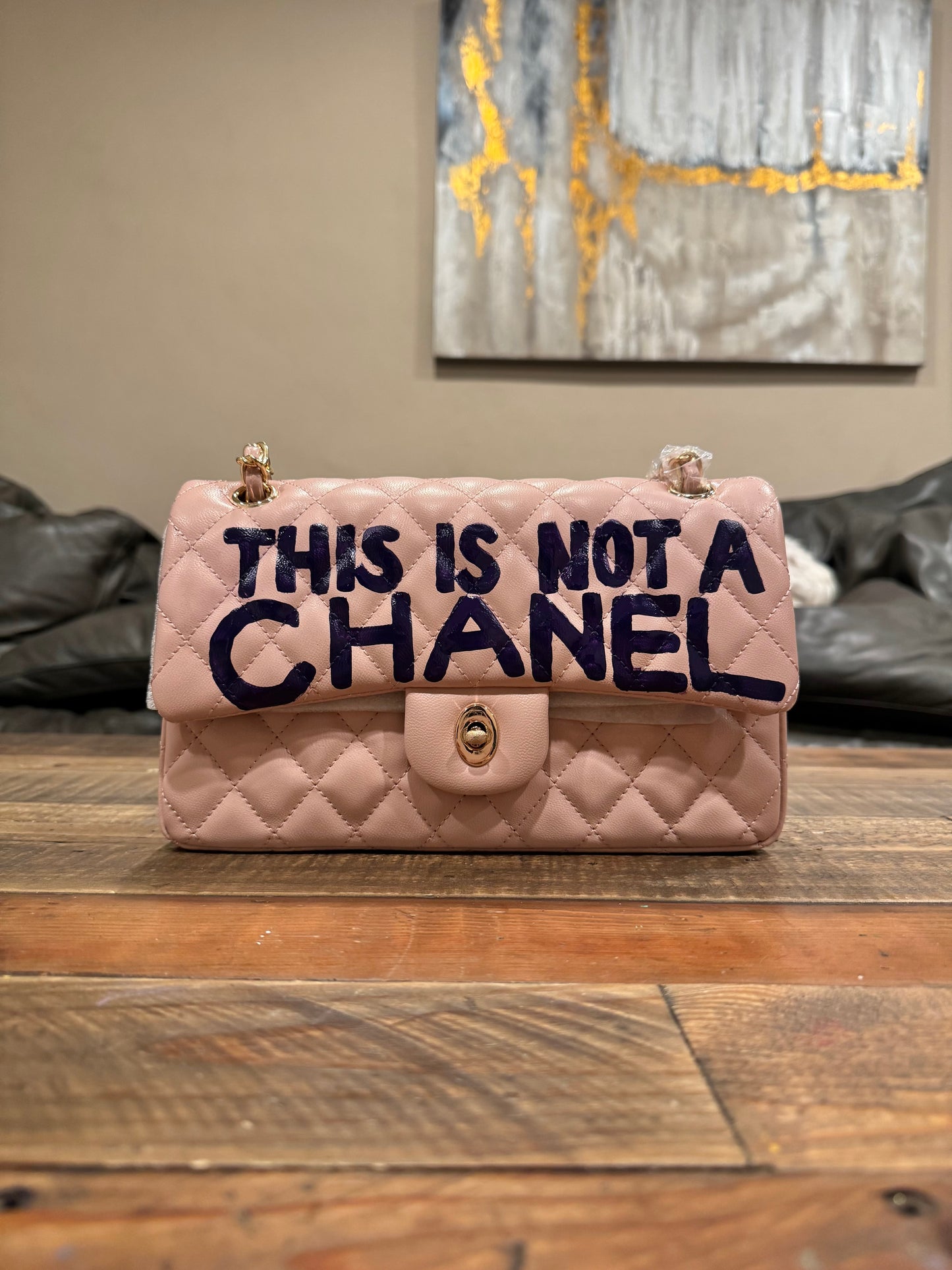 Hand painted designer inspired Bag
